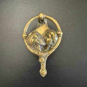 Vintage Brass Head Door Knocker